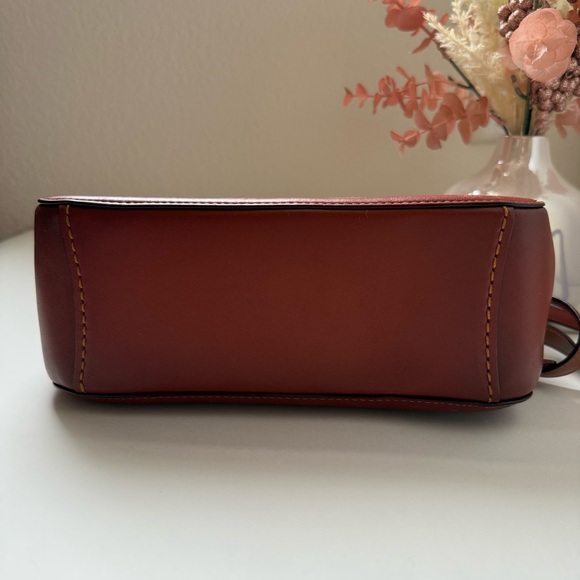 Coach Brown and Tan Satchel with Monogram Pattern - Picture 3 of 10